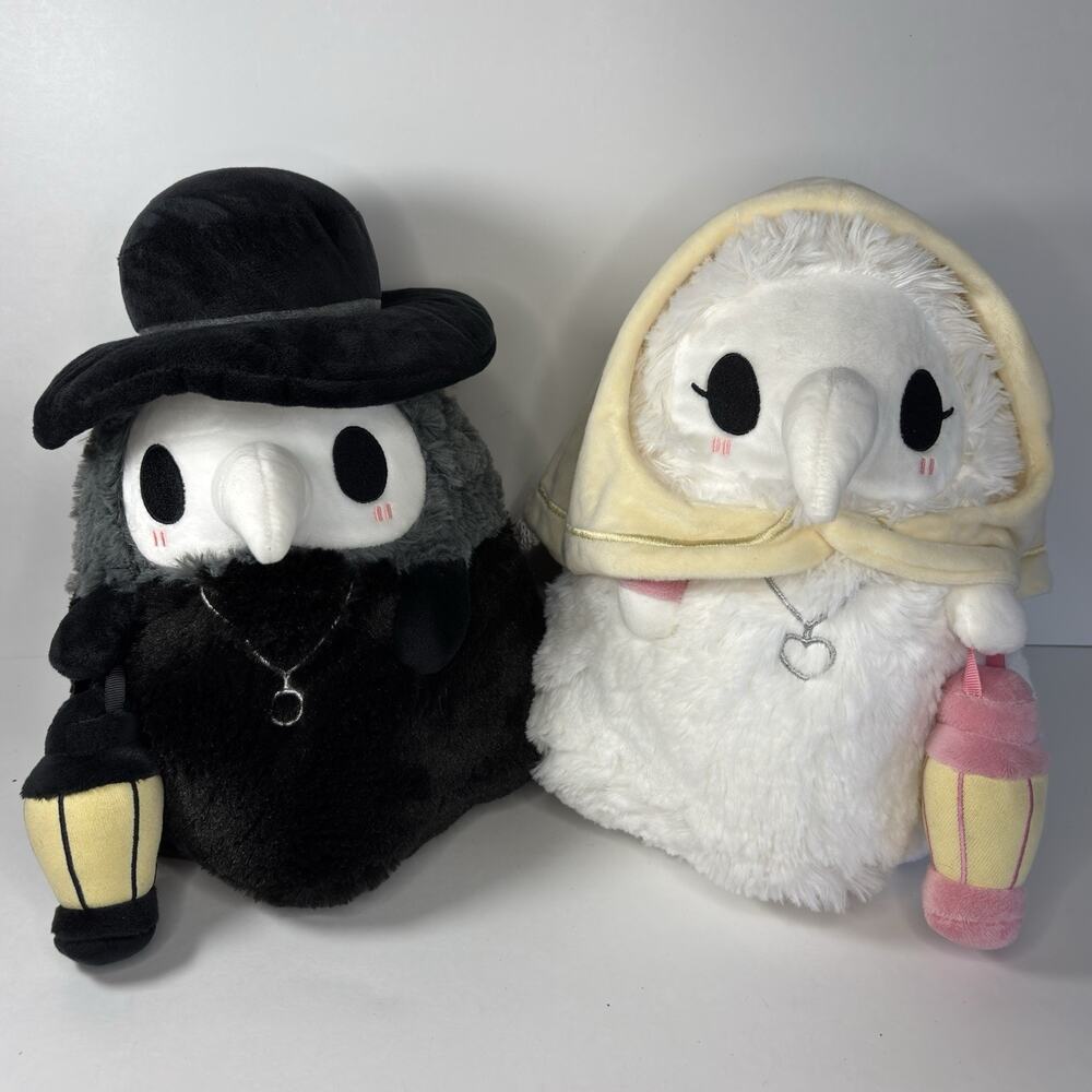 Squishable Big Plague Doctor & Nurse Plush Set couples goth Dark History Spooky